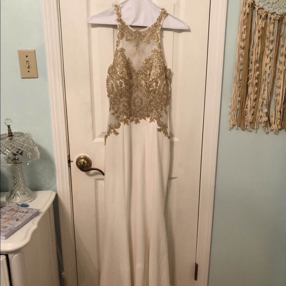 Beautiful White Formal Gown.